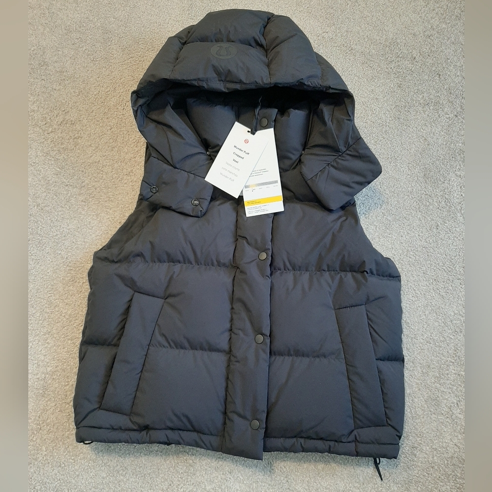 Lululemon Wunder Puff Cropped  Vest Sz 4